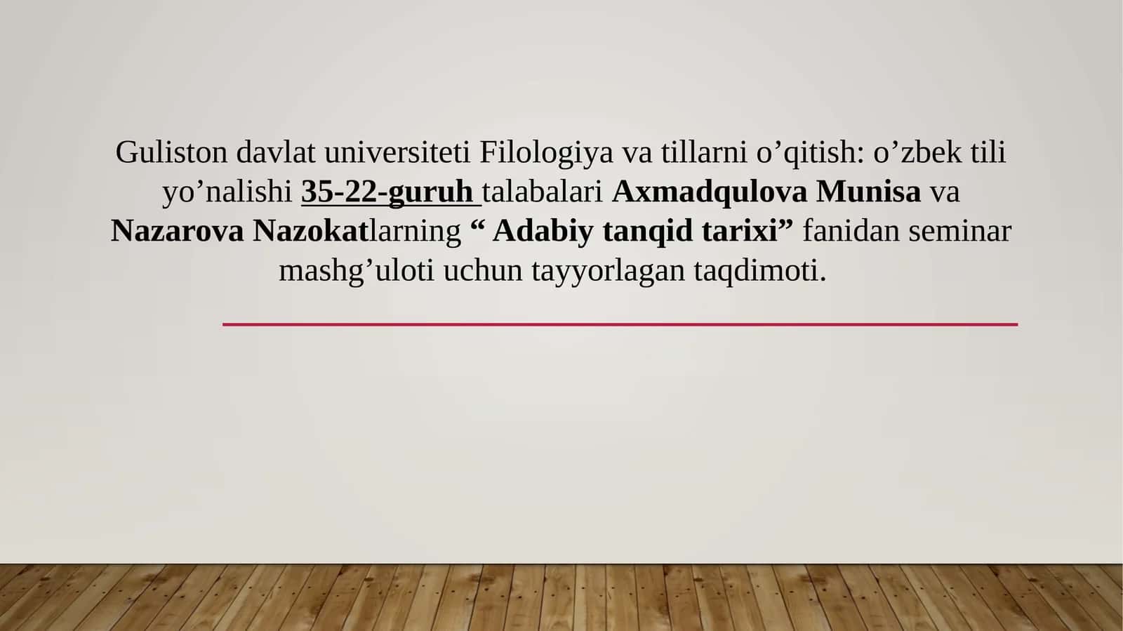 O‘zbekadabiytanqidchiliginingshakllanishtamoyillari 1
