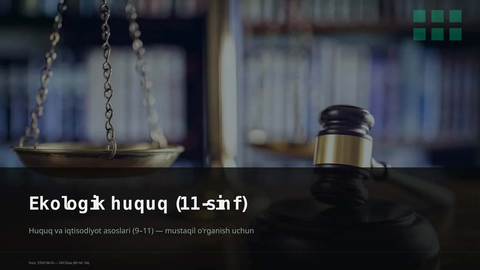 Ekologik huquq (11-sinf) 1