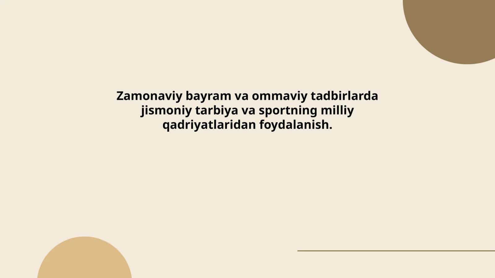 Zamonaviy bayramlar va milliy sport tadbirlarida jismoniy tarbiya 1