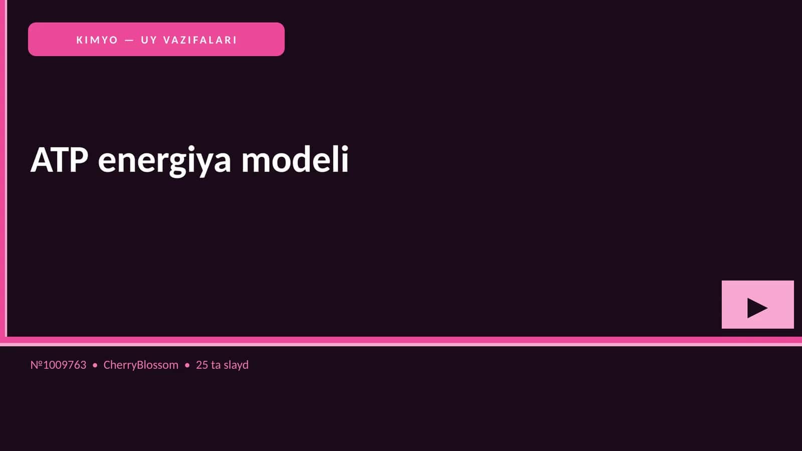 ATP energiya modeli 1