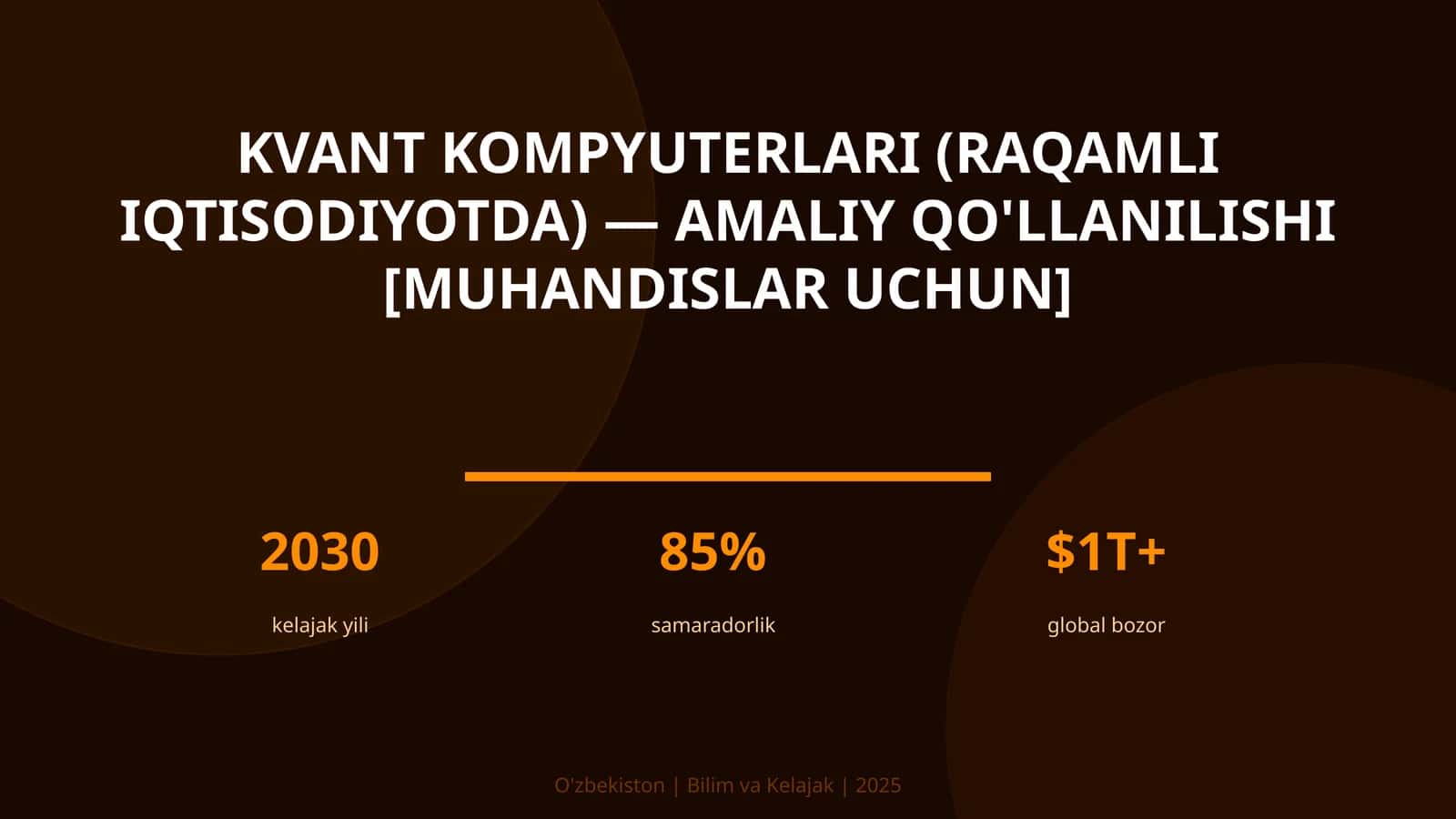 Kvant kompyuterlari (raqamli iqtisodiyotda) — amaliy qo'llanilishi 1