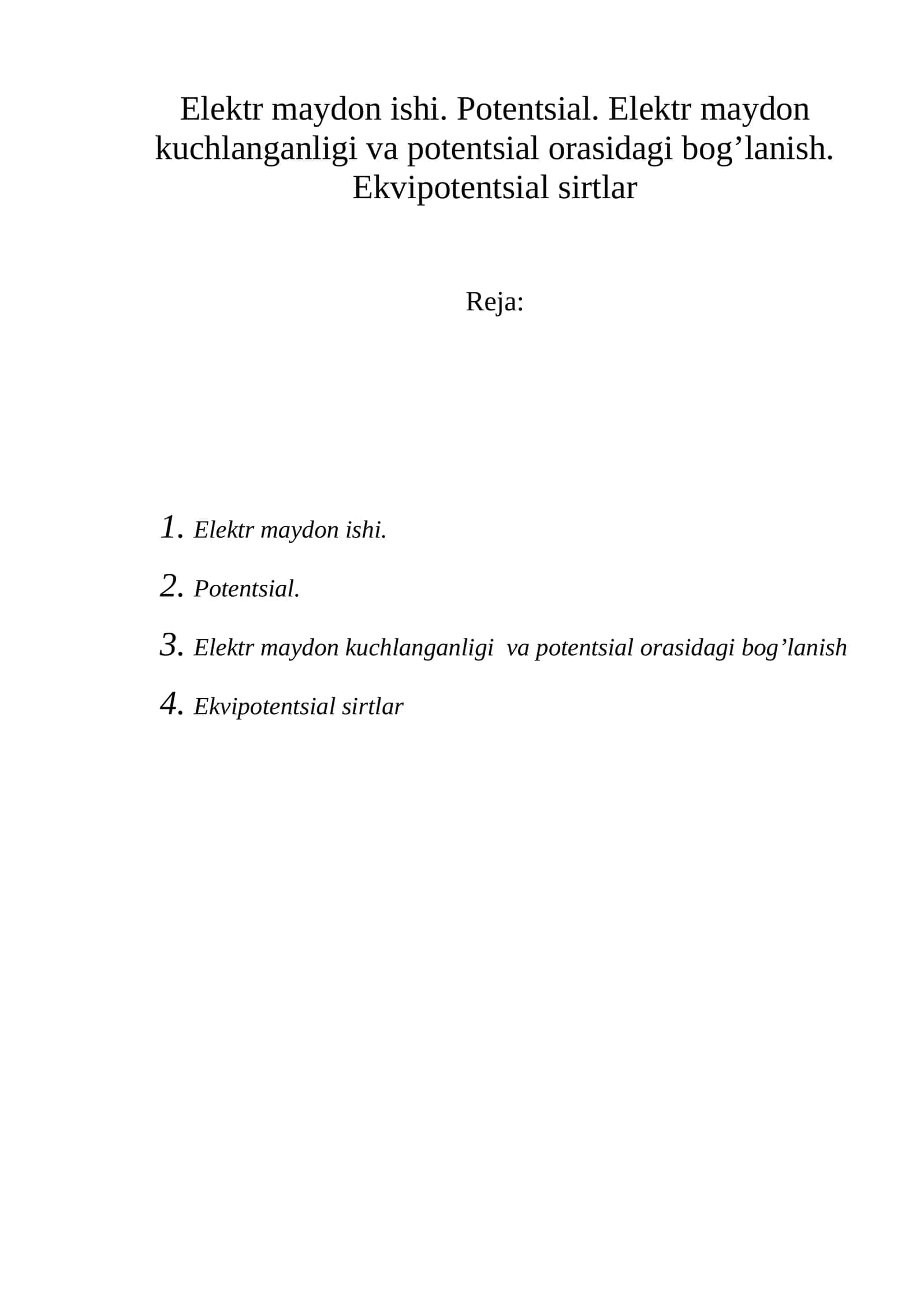Elеktr maydon ishi 1