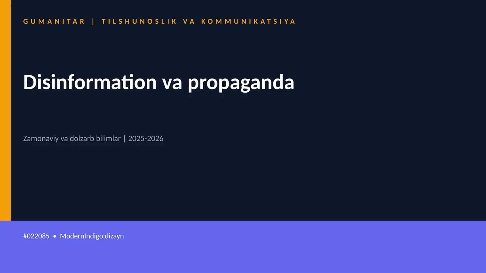 Disinformation va propaganda 1