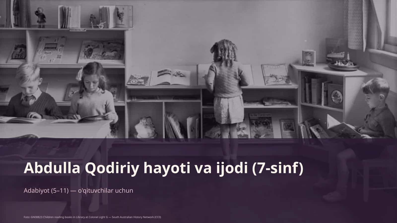 Abdulla Qodiriy hayoti va ijodi (7-sinf) 1