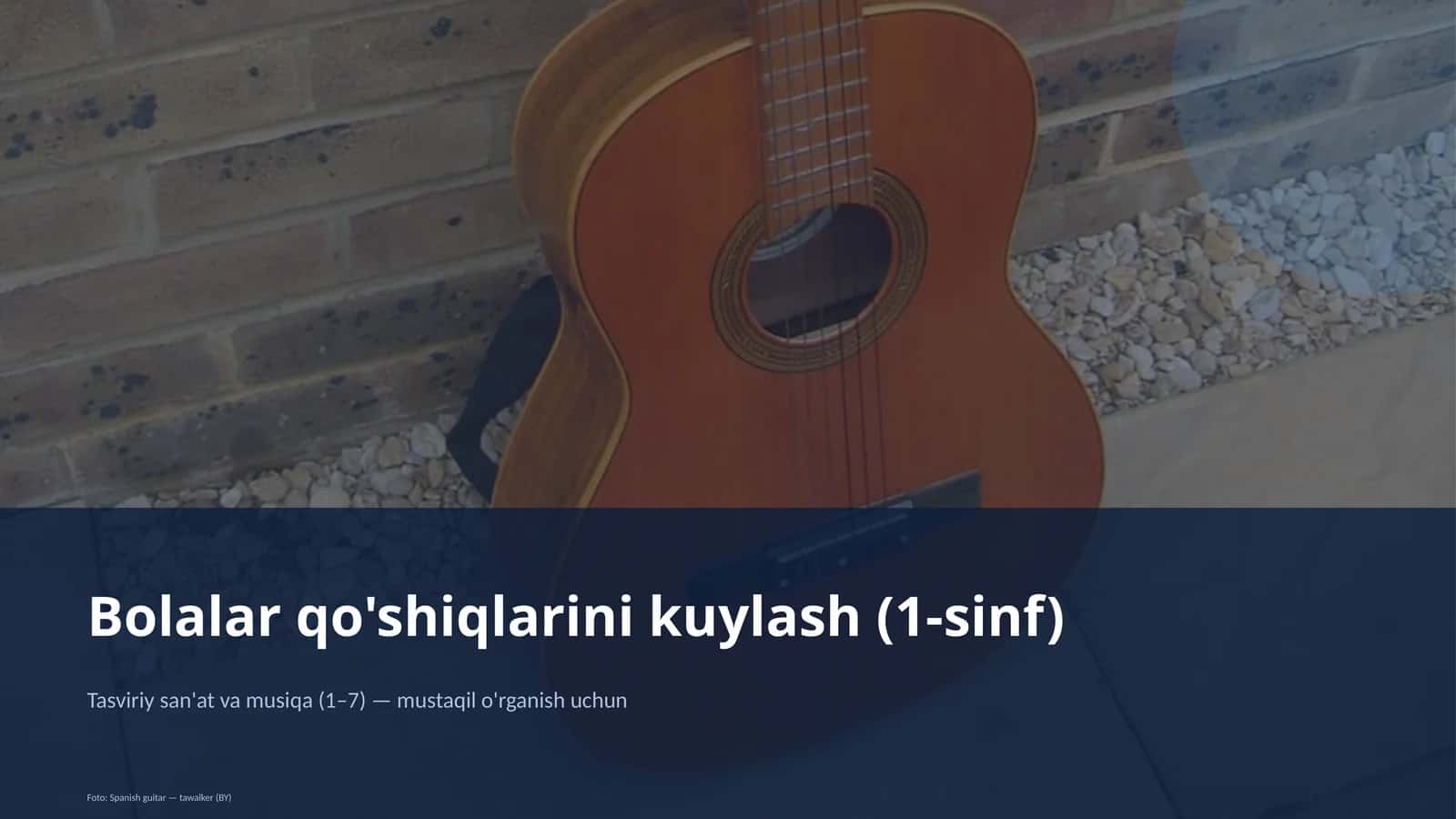 Bolalar qo'shiqlarini kuylash (1-sinf) 1