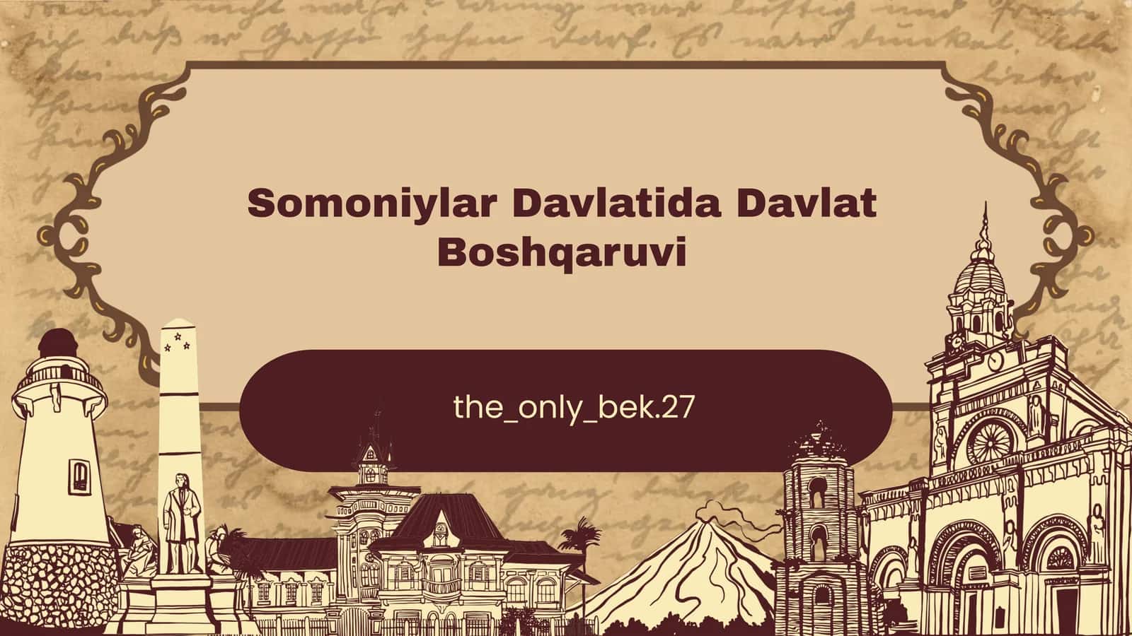 Somoniylar Davlatida Davlat Boshqaruvi 1