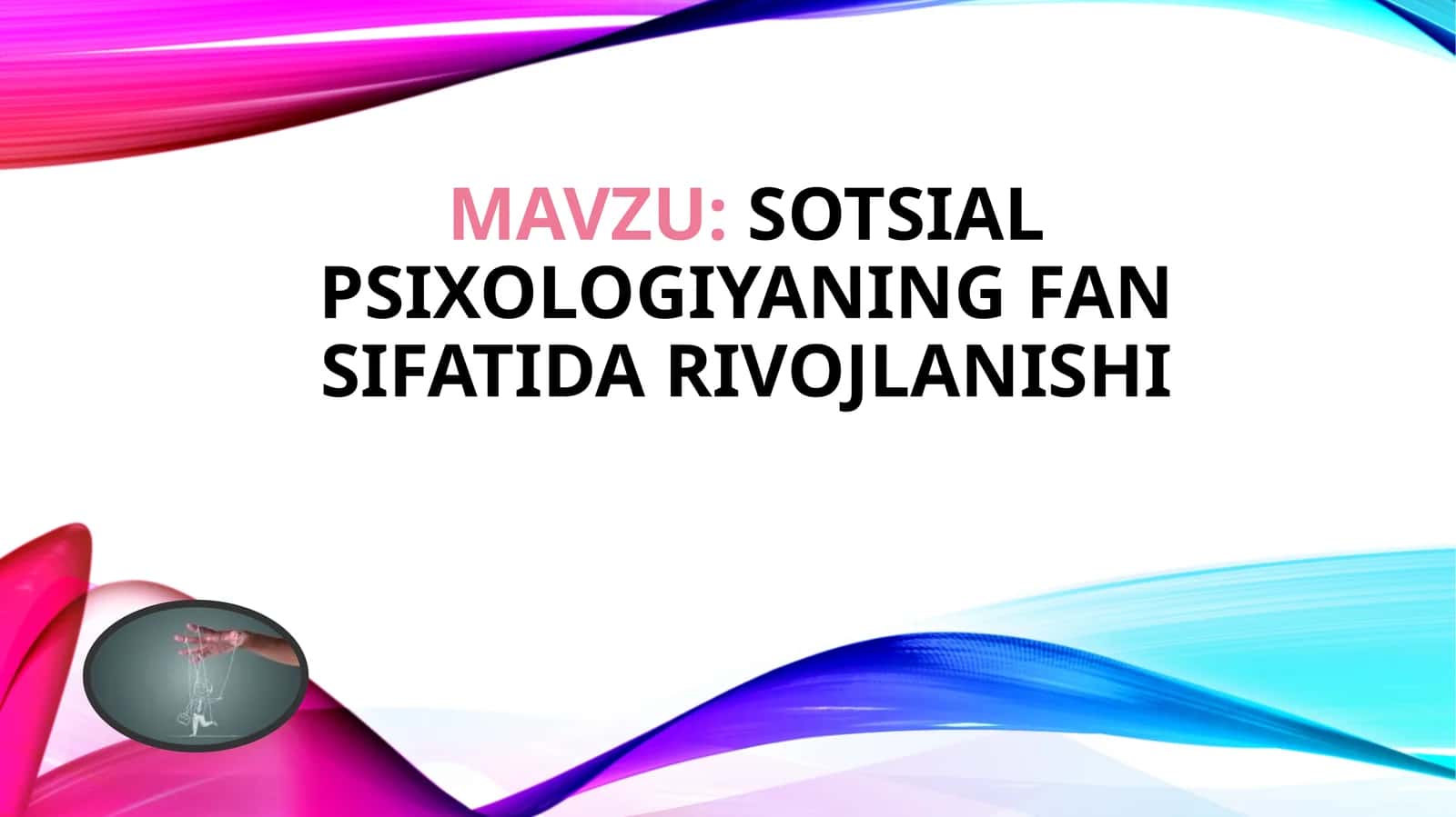 Sotsial psixologiyaning fan sifatida rivojlanishi 1