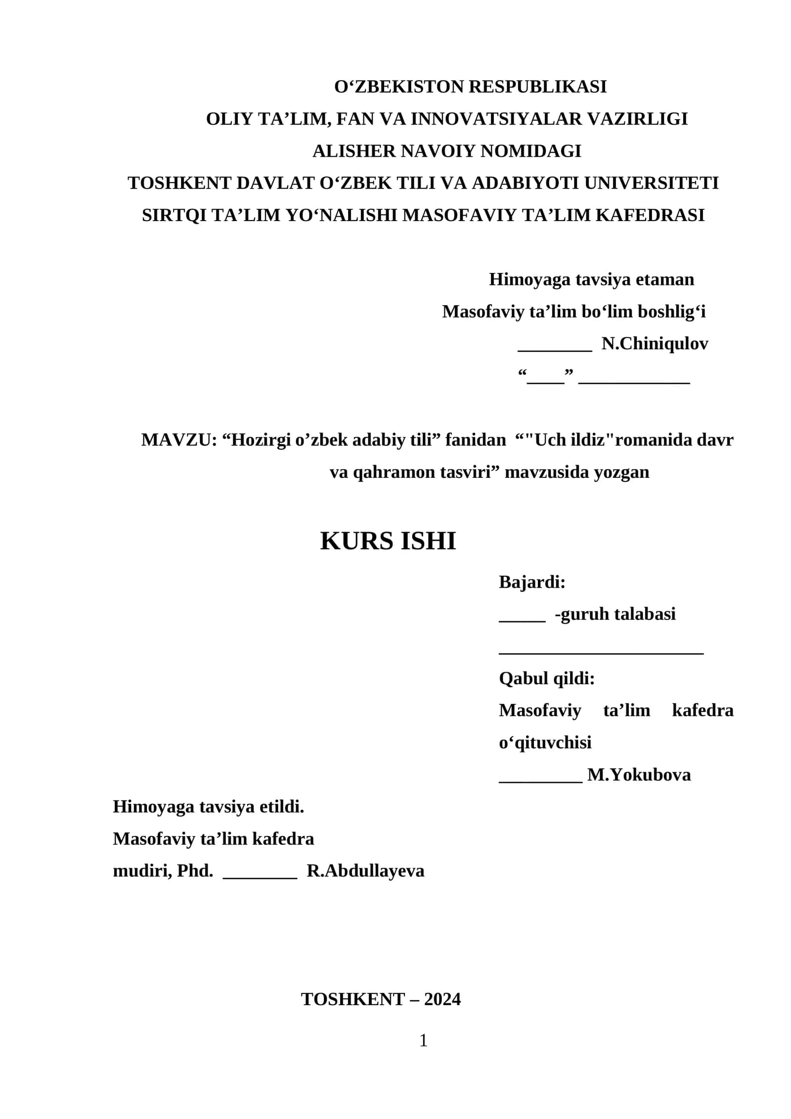 Uch illiz romanida davr va qahramon tasviri 1