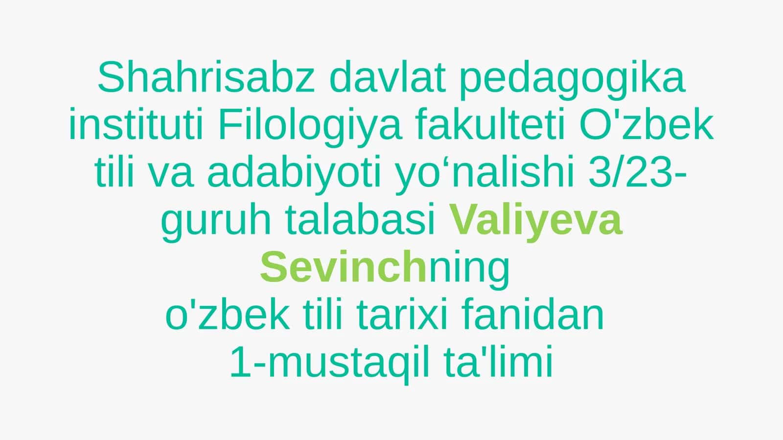 M. Qoshg‘ariyning “Devonu lug‘atit turk” asari haqida ma’lumotlar keltirish. “Devonu lug‘atit turk”d 1