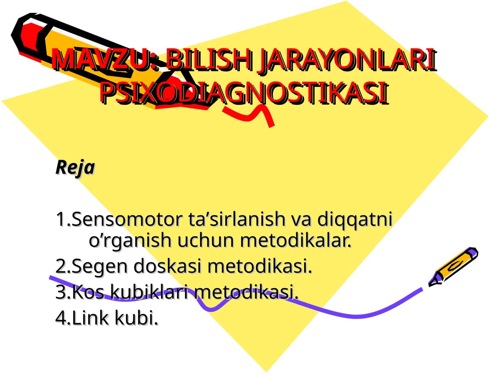 BILISH JARAYONLARIPSIXODIAGNOSTIKASI 1