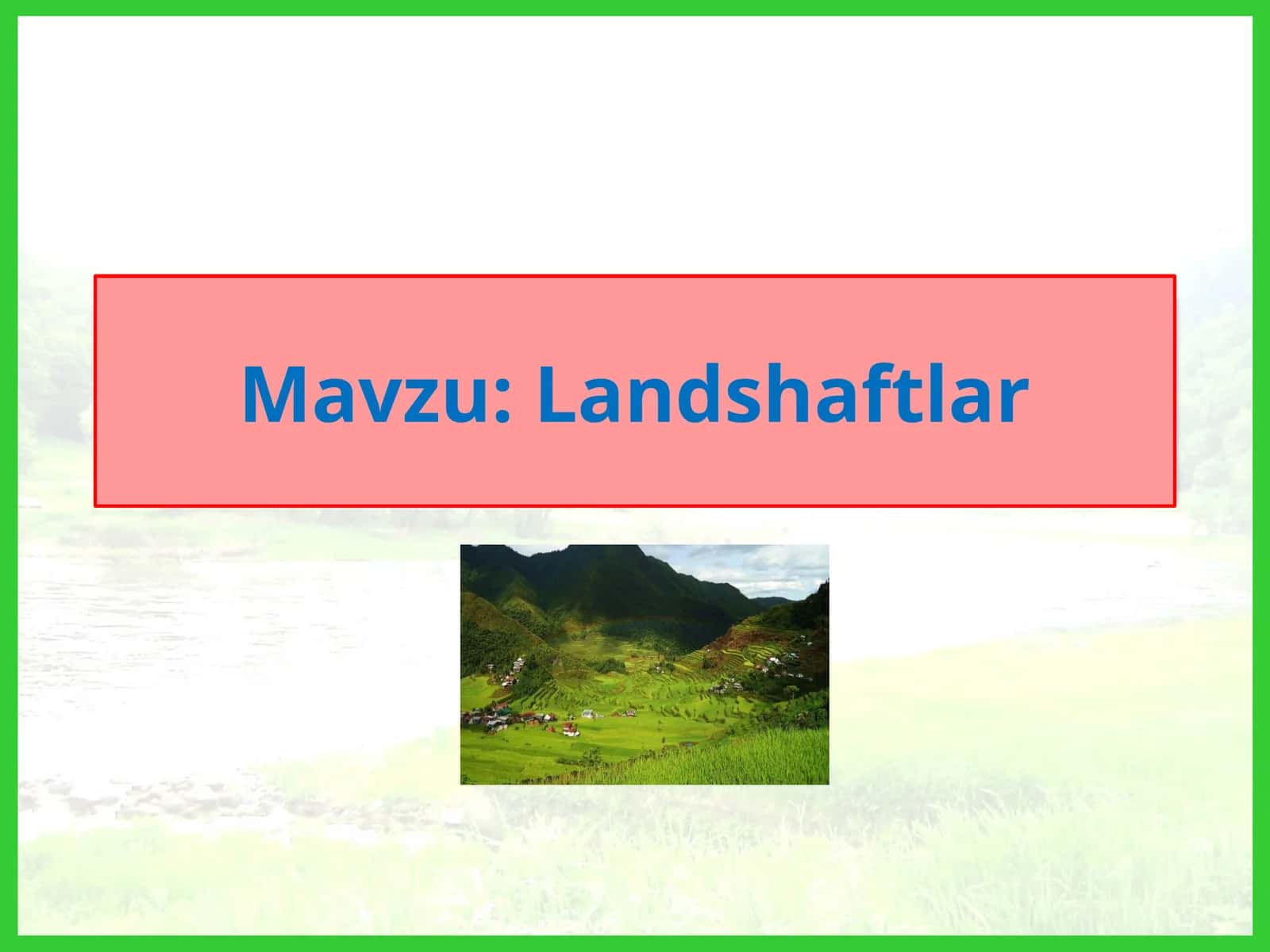 Landshaftlar 1