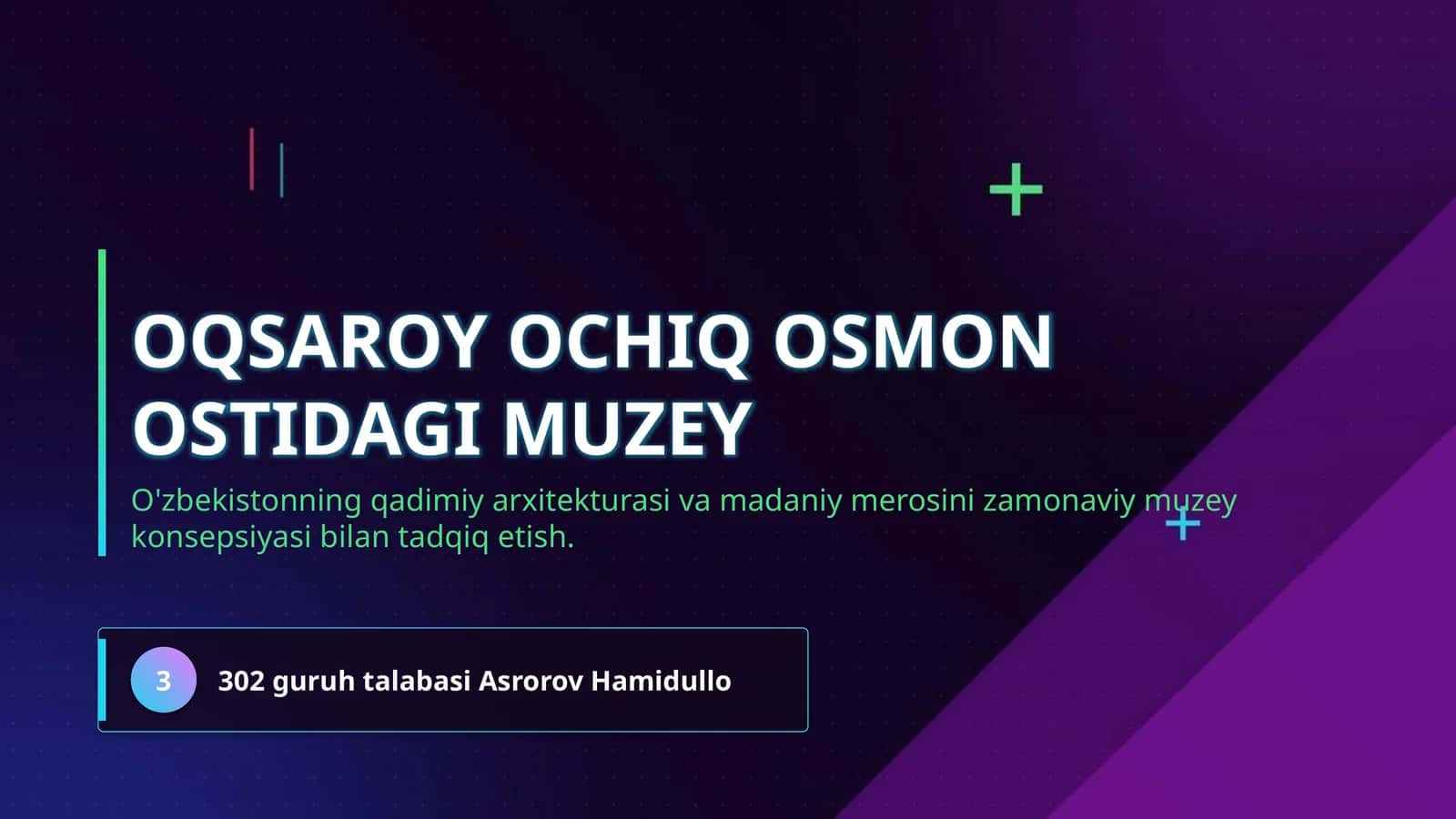 Oqsaroy ochiq osmon ostidagi muzey 1