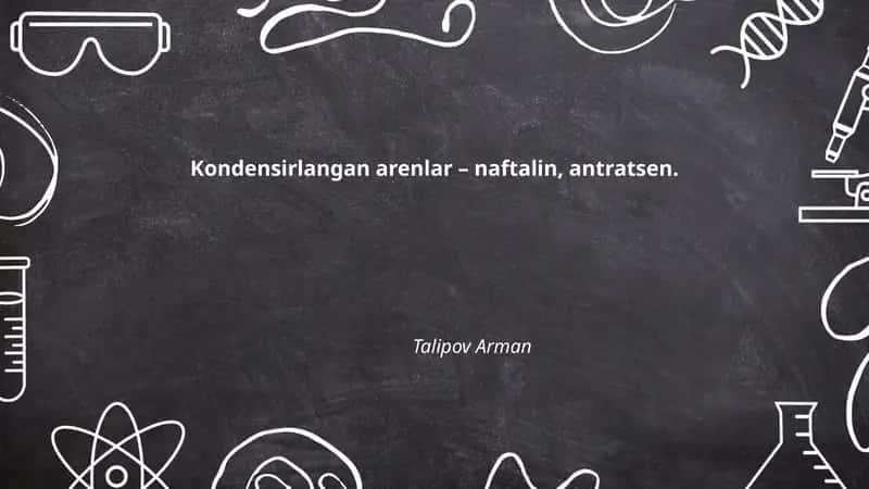 Kondensirlangan arenlar – Naftalin, Antratsen 1