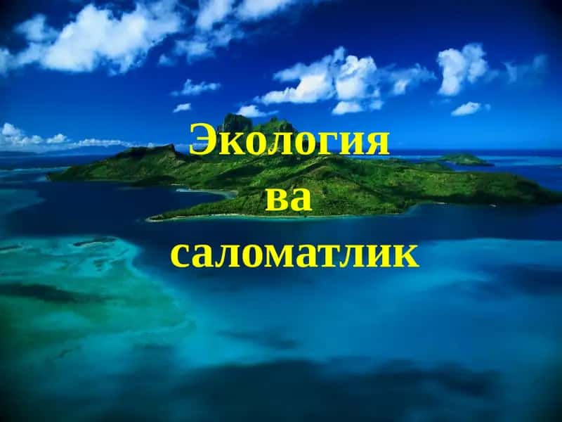 Экология ва соғлиқ 1