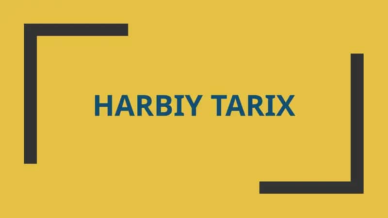 Harbiy Tarix 1