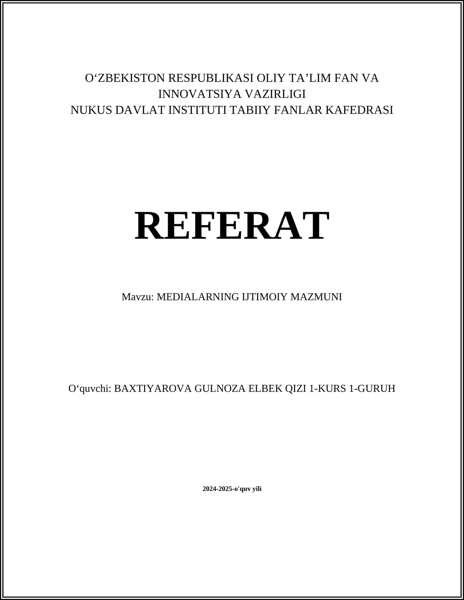 MEDIALARNING IJTIMOIY MAZMUNI 1
