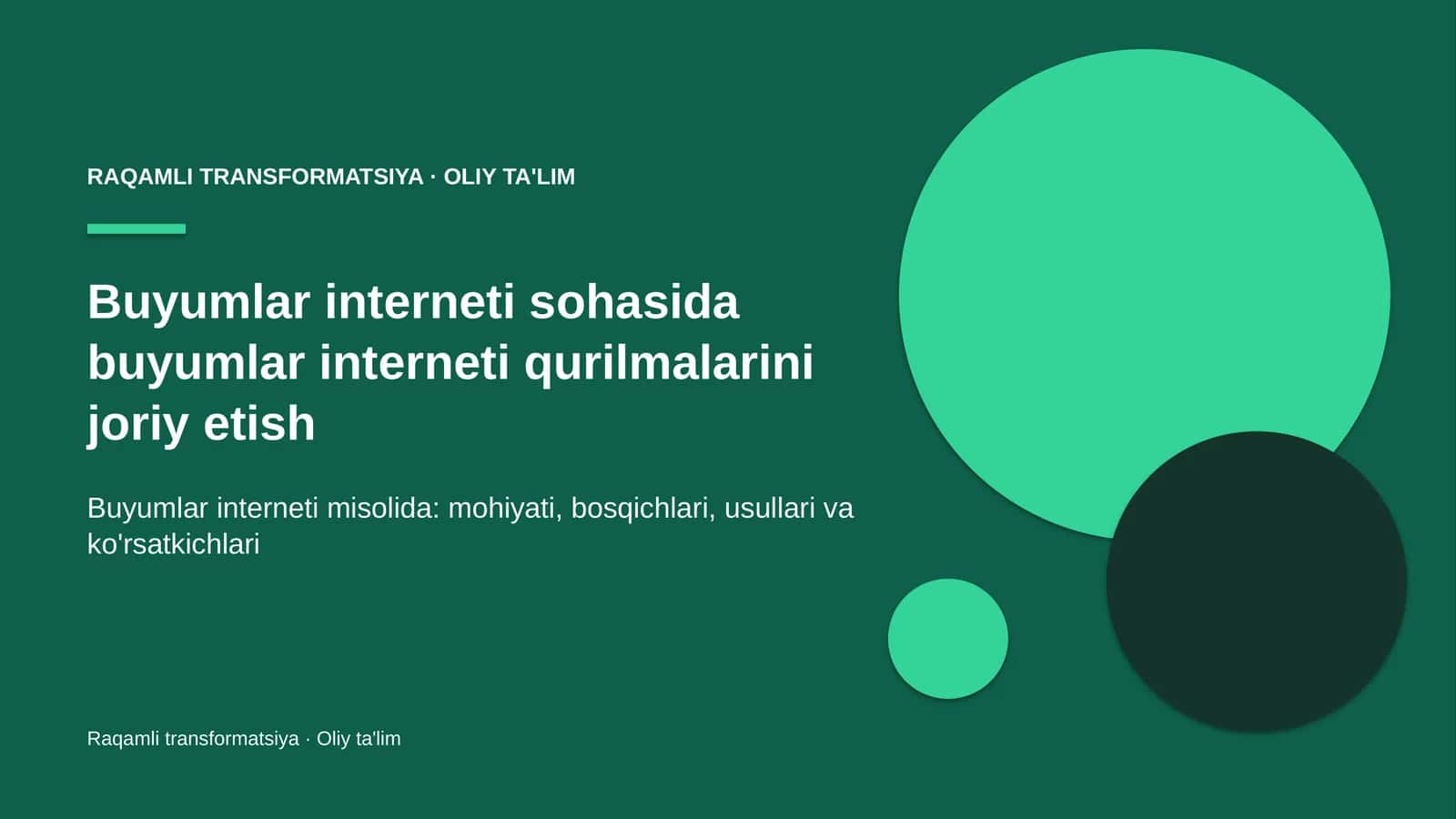 buyumlar interneti sohasida buyumlar interneti qurilmalarini joriy etish 4437 1