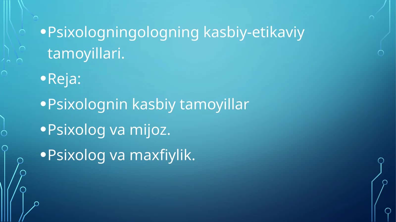Psixologning ologning kasbiy-etikaviy tamoyillari 1