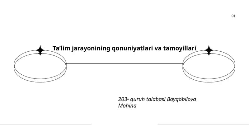 Taʼlim jarayonining qonuniyatlari va tamoyillari 1