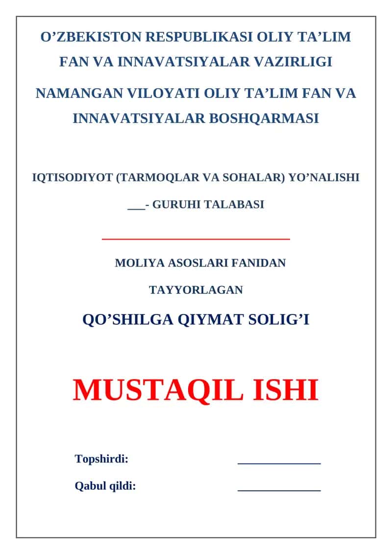 Budjet –soliq siyosati 1