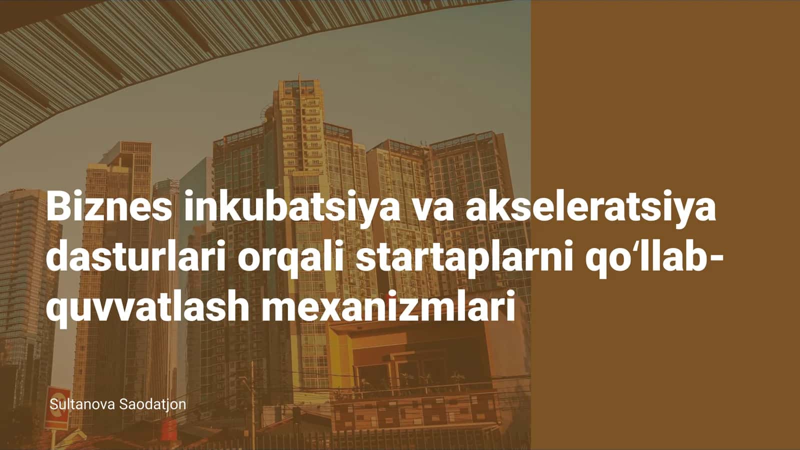 Biznes inkubatsiya va akseleratsiya dasturlari 1