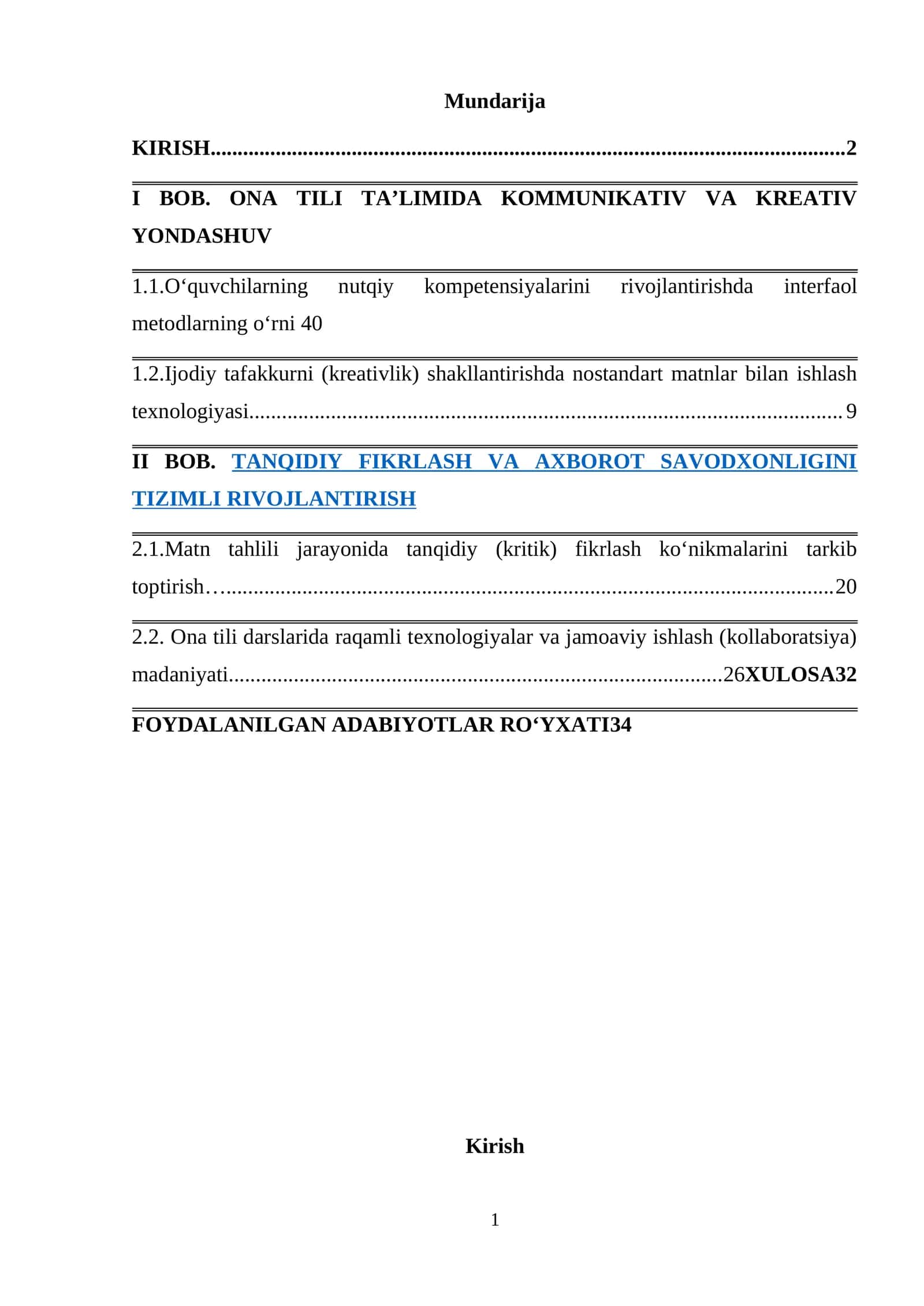 ONA TILI TA’LIMIDA KOMMUNIKATIV VA KREATIV YONDASHUV 1