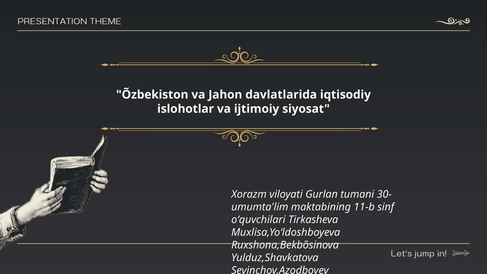 Õzbekiston va Jahon davlatlarida iqtisodiy islohotlar va ijtimoiy siyosat 1