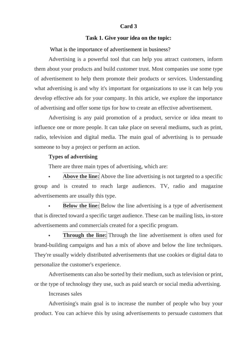 Importance of Advertisement in Business 1