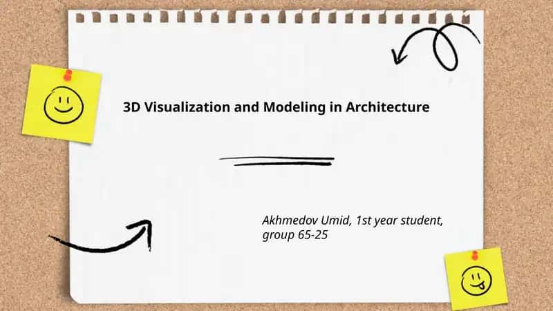 3D Visualization and Modeling in Architecture 1