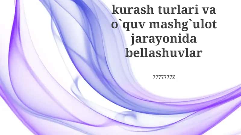 Kurashning turli turlari 1