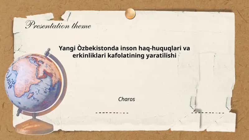 Yangi Òzbekistonda inson haq-huquqlari va erkinliklari kafolatining yaratilishi 1