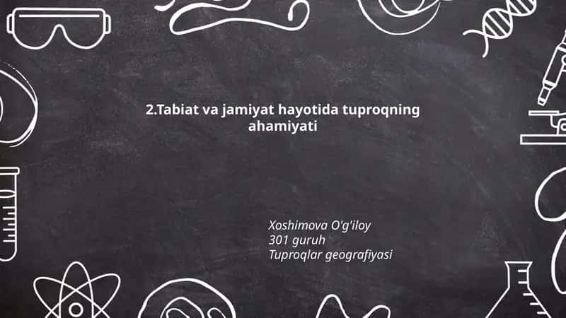 Tuproqning hosildorlikka ta'siri 1