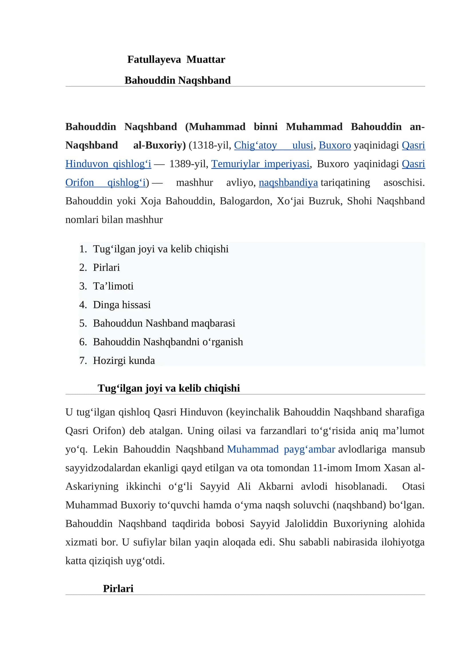 Bahouddin Naqshband 1