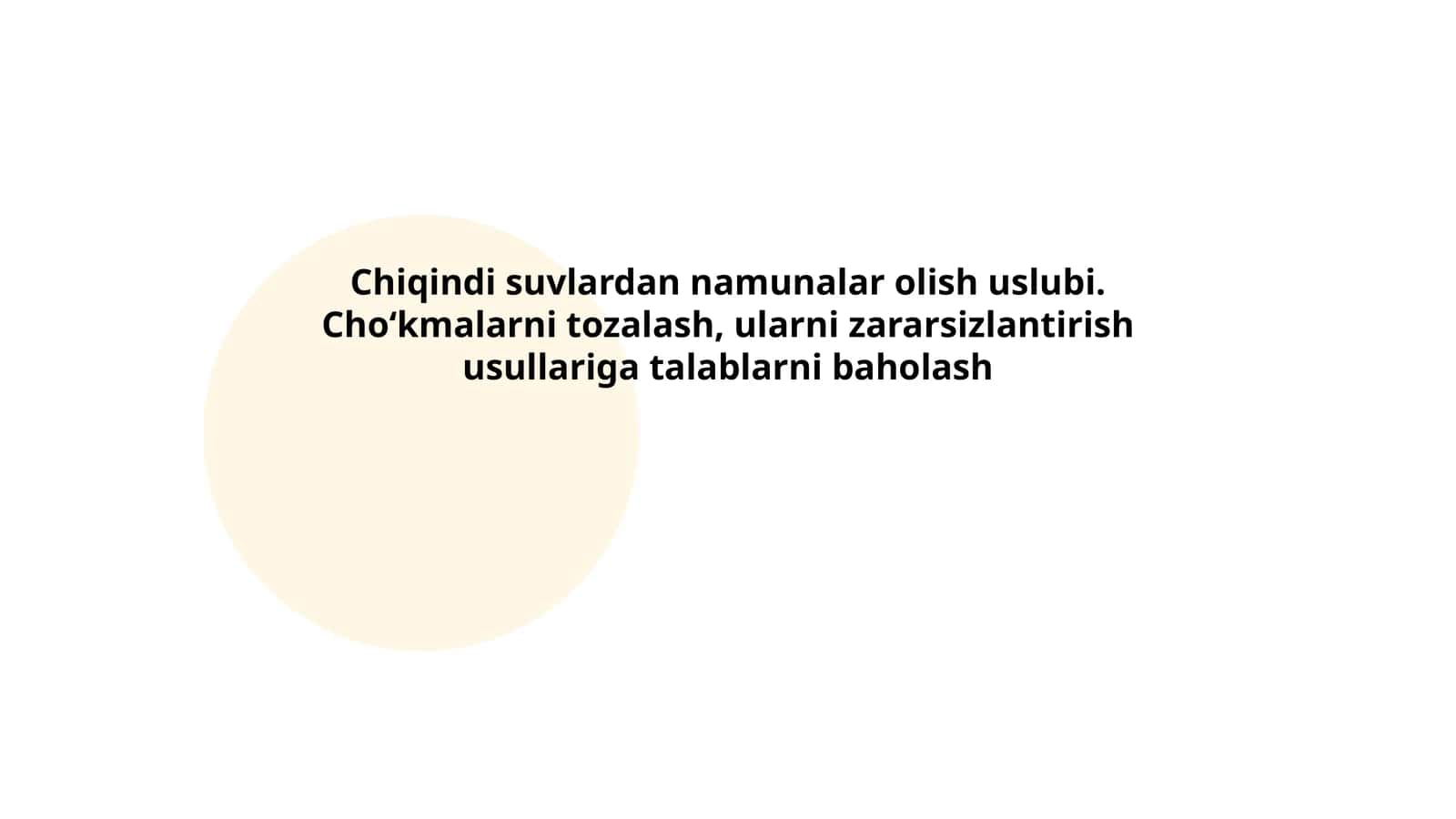 Chiqindi suvlardan namunalar olish uslubi 1