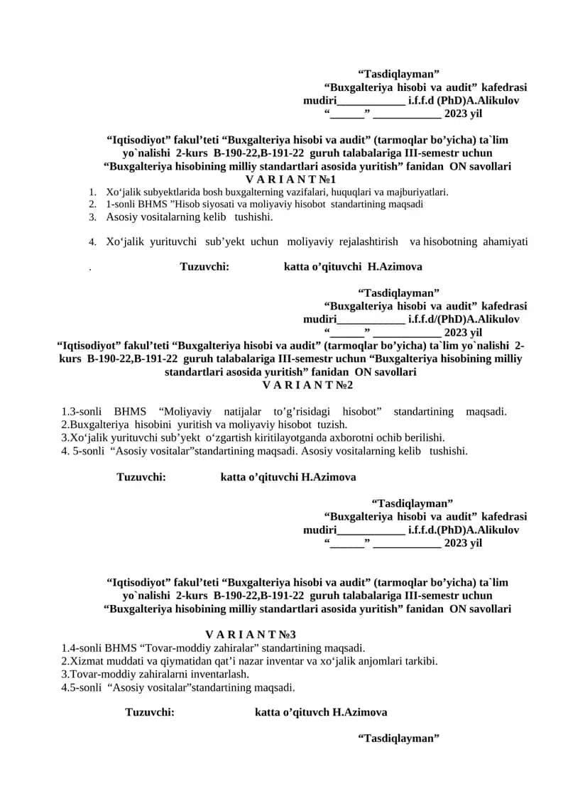 Buxgalteriya hisobi va audit 1