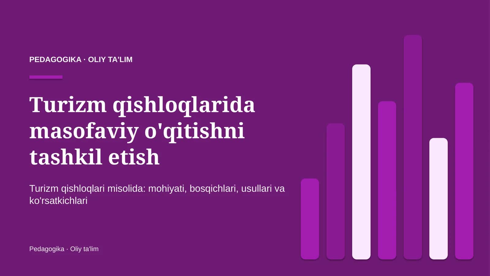 turizm qishloqlarida masofaviy o'qitishni tashkil etish 3332 1