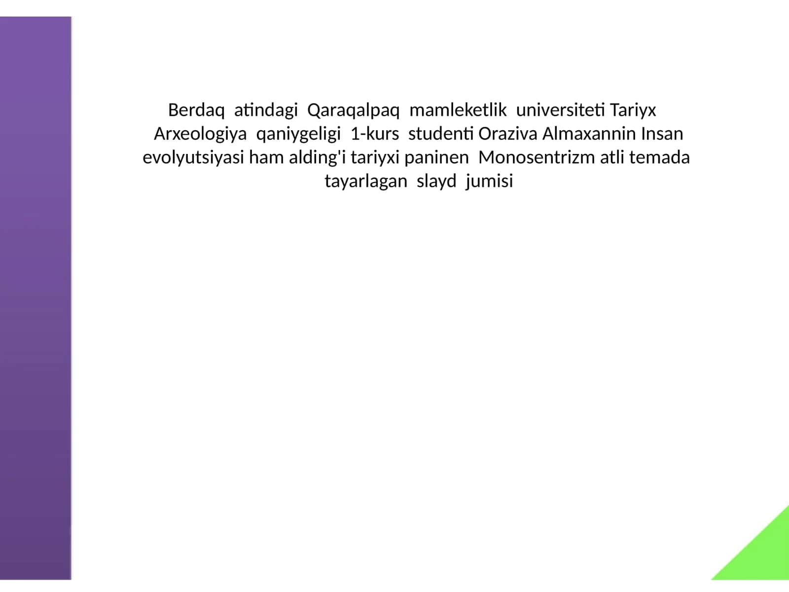 Monosentrizm 1