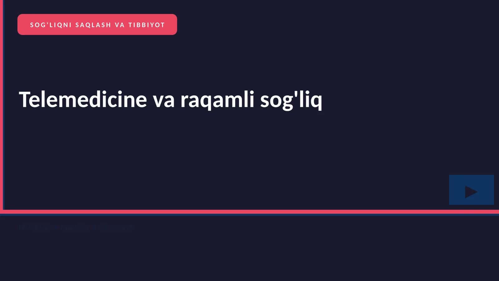 Telemedicine va raqamli sog'liq 1