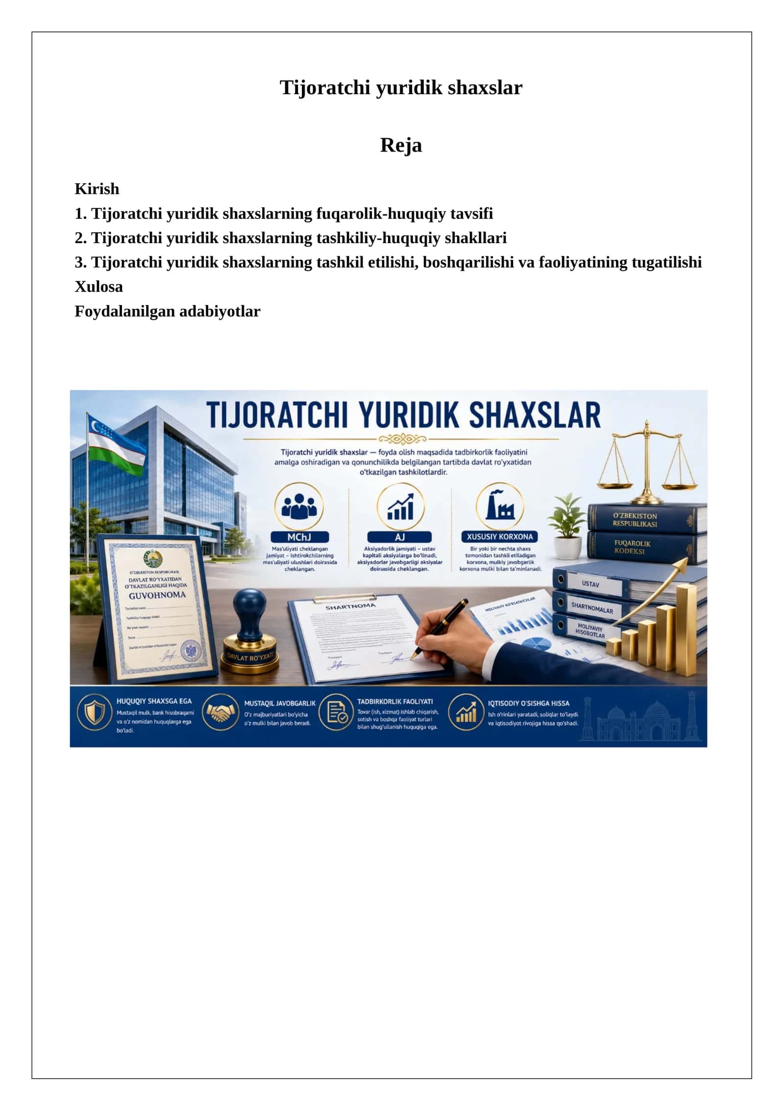 Tijoratchi yuridik shaxslar 1