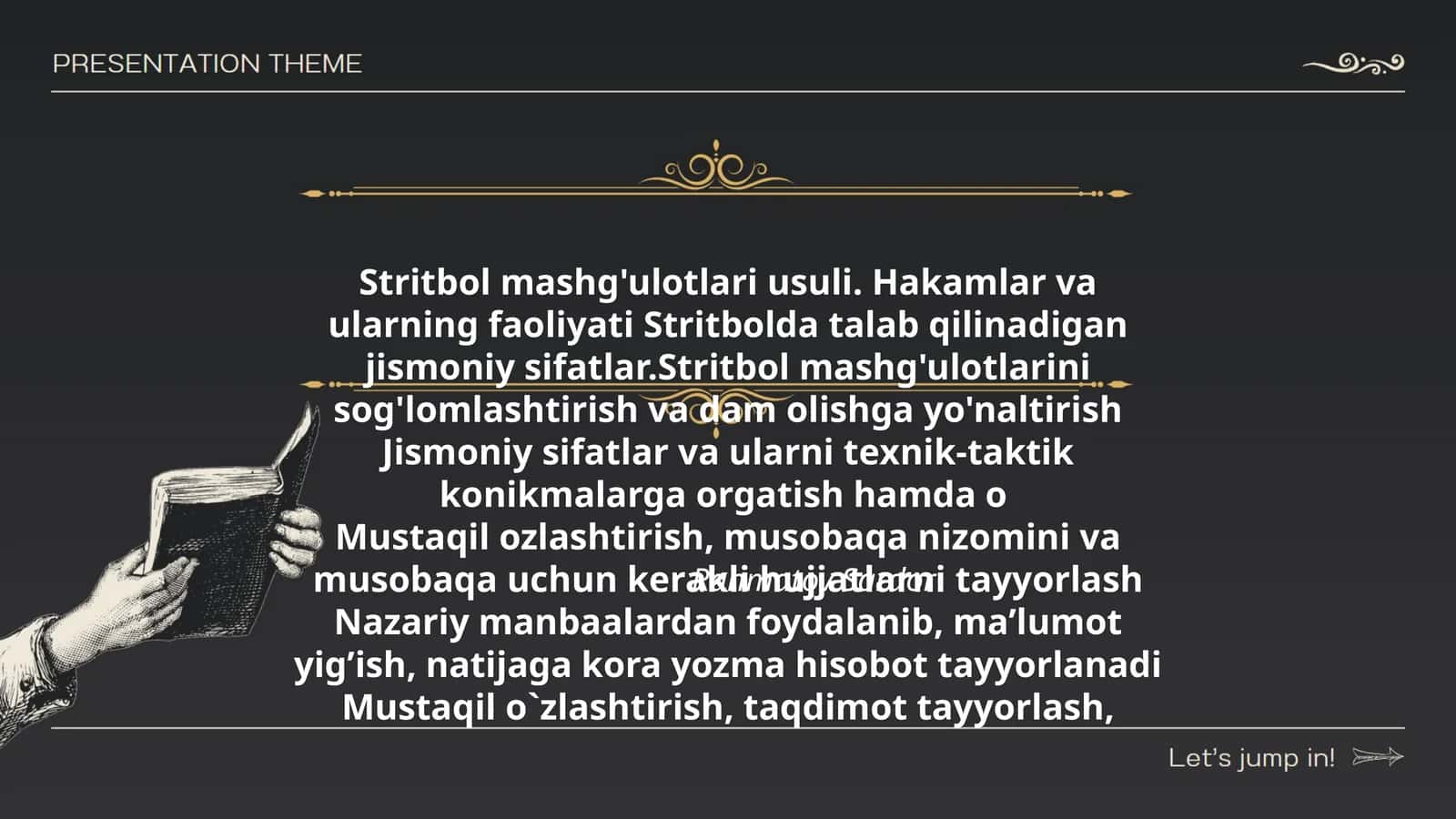 Stritbol mashg'ulotlari usuli 1