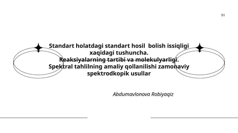 Spektral tahlilning amaliy qollanilishi zamonaviy spektrodkopik usullar 1