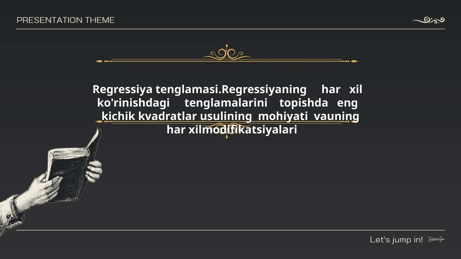 Regressiya tenglamasi 1
