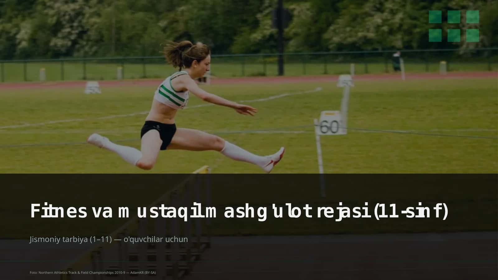 Fitnes va mustaqil mashg'ulot rejasi (11-sinf) 1