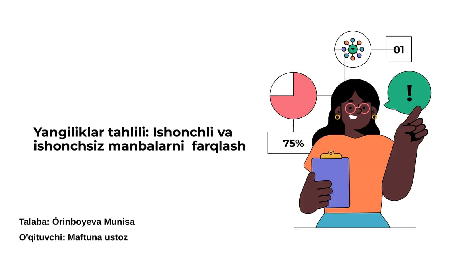 Yangiliklar tahlili: Ishonchli va ishonchsiz manbalarni farqlash 1
