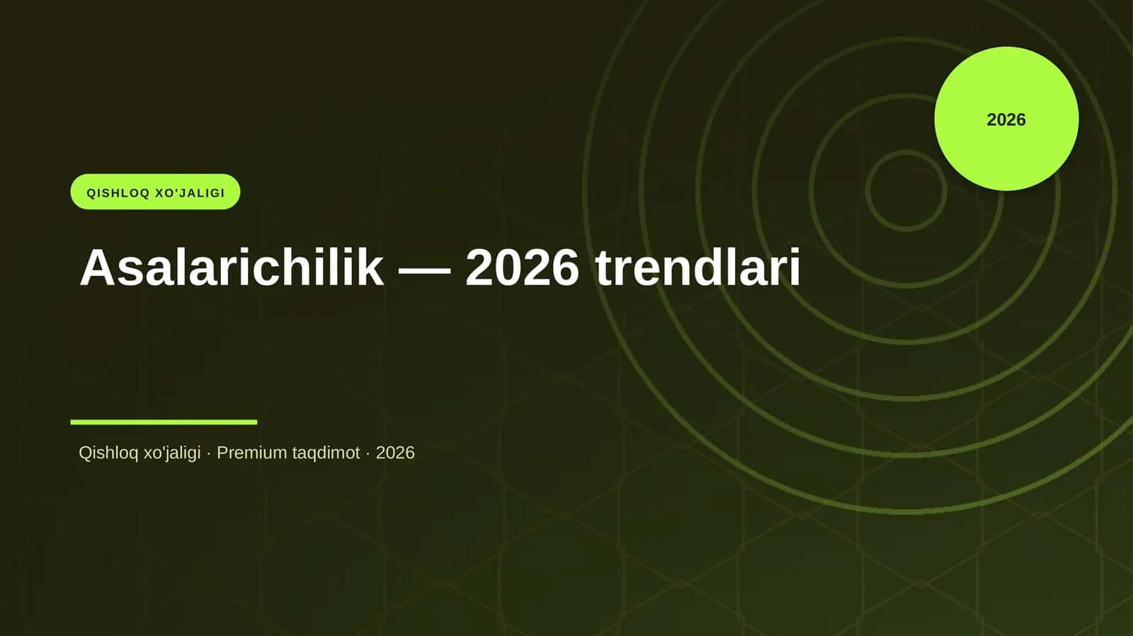 Asalarichilik — 2026 trendlari 1