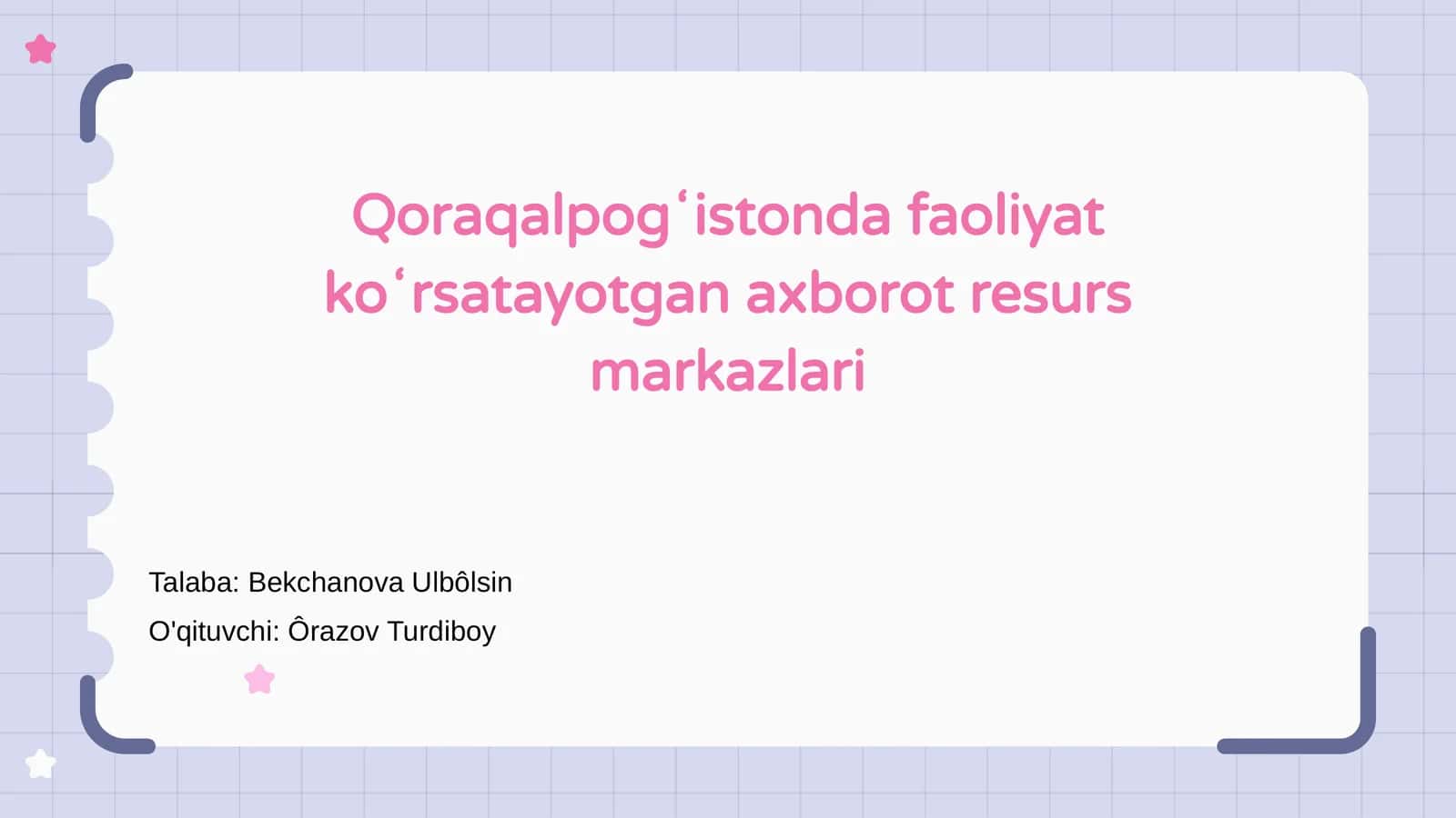 Axborot resurs markazlari 1