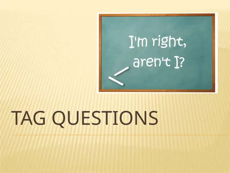 Tag questions 1