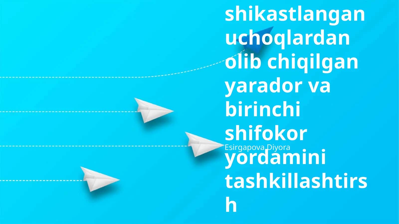 Jabrlanganlarga Tibbiy Yordam Ko'rsatish 1