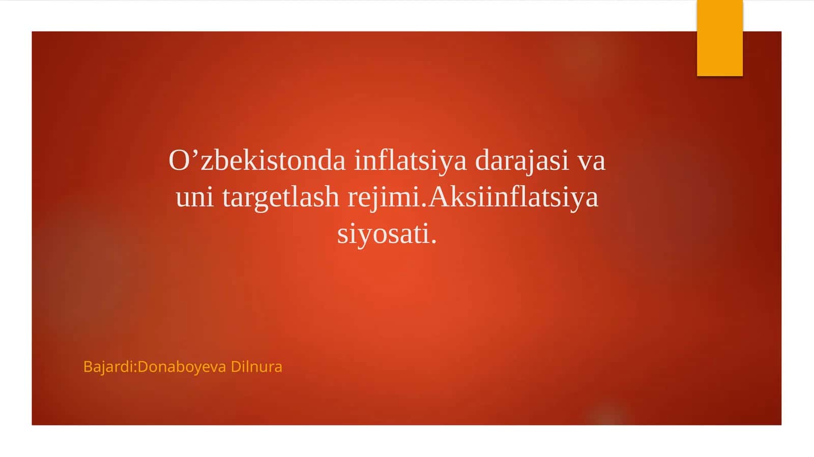 Inflatsiya darajasi va uning tarkibiy qismlari 1