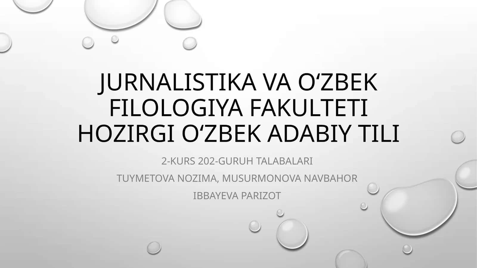 Ot, sifat va son sõz turkumlari 1
